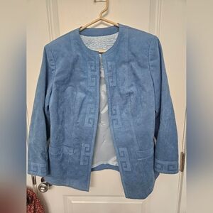 VTG ASH SAMTANI Blue Suede Jacket